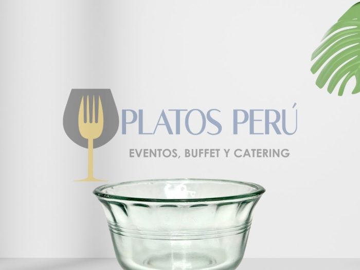 Plato de Postre de Vidrio