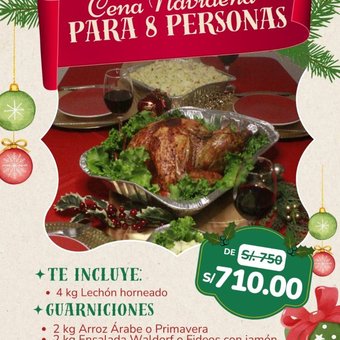 Cena Año Nuevo 8 personas