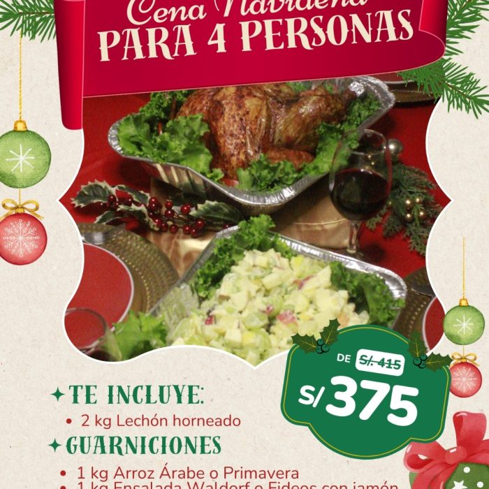 Cena Año Nuevo 4 personas