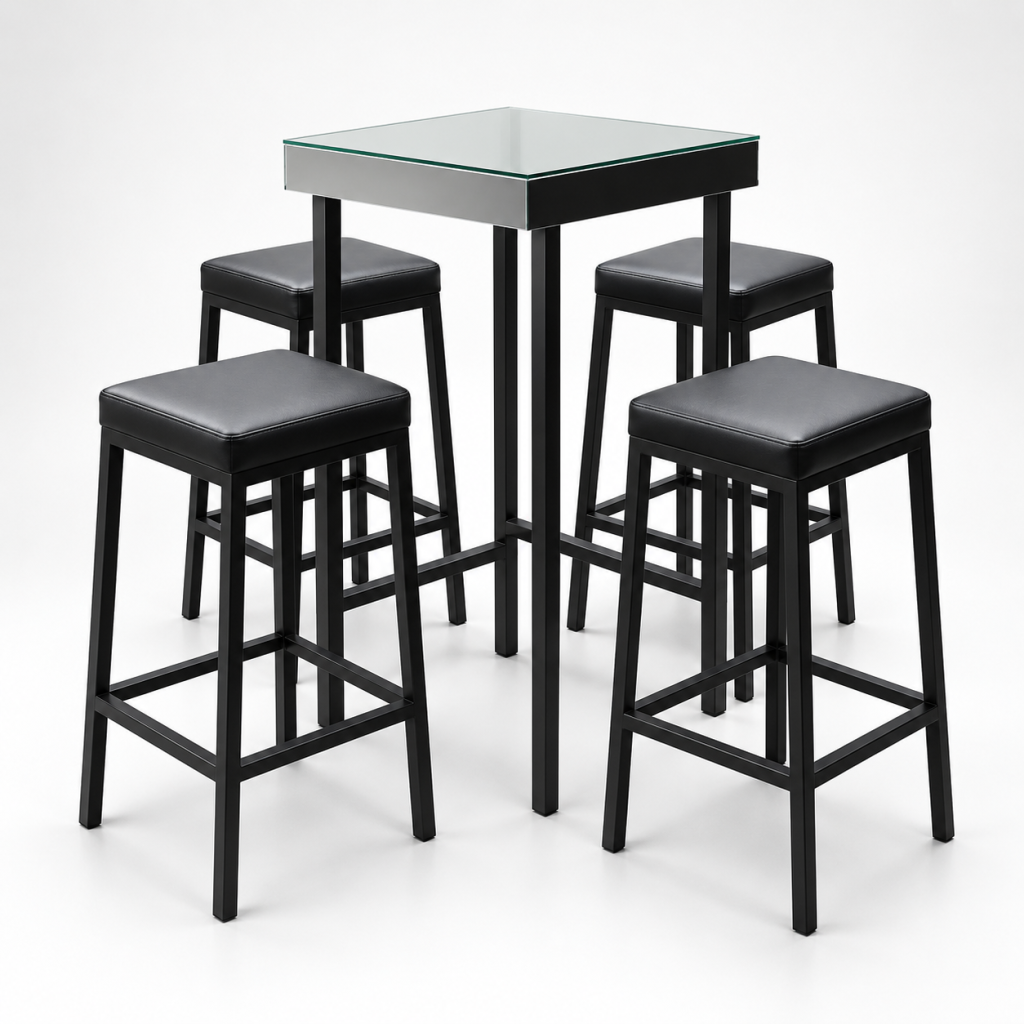 Alquiler de Mesa Alta con 4 Sillas